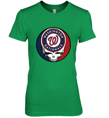 Washington Nationals Grateful Dead Baseball Steal Your Face MLB Women's Premium T-Shirt Women's Premium T-Shirt - globaltrendtees
