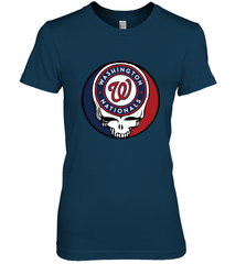 Washington Nationals Grateful Dead Baseball Steal Your Face MLB Women's Premium T-Shirt Women's Premium T-Shirt - globaltrendtees