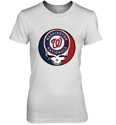 Washington Nationals Grateful Dead Baseball Steal Your Face MLB Women's Premium T-Shirt