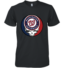 Washington Nationals Grateful Dead Baseball Steal Your Face MLB Men's Premium T-Shirt Men's Premium T-Shirt - globaltrendtees