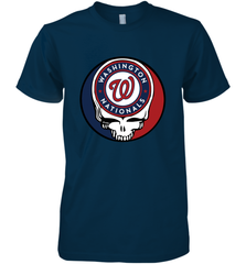Washington Nationals Grateful Dead Baseball Steal Your Face MLB Men's Premium T-Shirt Men's Premium T-Shirt - globaltrendtees