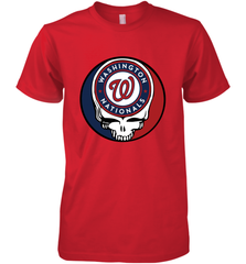 Washington Nationals Grateful Dead Baseball Steal Your Face MLB Men's Premium T-Shirt Men's Premium T-Shirt - globaltrendtees