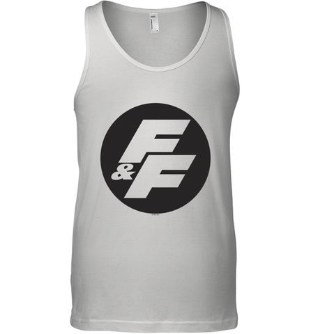 Fast & Furious Negative Space Circle Logo Men's Tank Top Men's Tank Top / White / XS Men's Tank Top - globaltrendtees