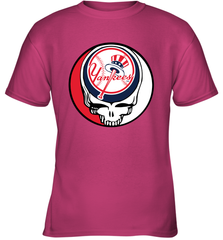 New York Yankees Grateful Dead Baseball Steal Your Face MLB Youth T-Shirt Youth T-Shirt - globaltrendtees