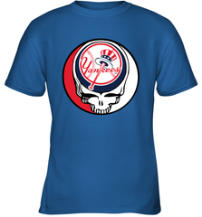 New York Yankees Grateful Dead Baseball Steal Your Face MLB Youth T-Shirt Youth T-Shirt - globaltrendtees