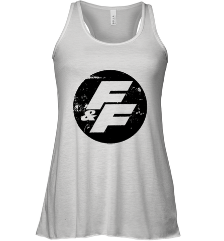 Fast and Furious Distressed Circle Logo Women's Tank Top Women's Tank Top / White / XS Women's Tank Top - globaltrendtees