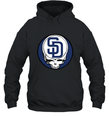 San Diego Padres Grateful Dead Baseball Steal Your Face MLB Hooded Sweatshirt Hooded Sweatshirt - globaltrendtees