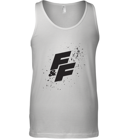 Fast & Furious Paint Splatter Bold Logo Men's Tank Top Men's Tank Top / White / XS Men's Tank Top - globaltrendtees