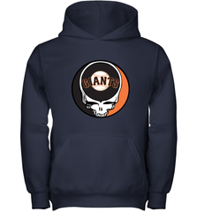 San Francisco Giants Grateful Dead Baseball Steal Your Face MLB Youth Hooded Sweatshirt Youth Hooded Sweatshirt - globaltrendtees