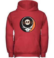 San Francisco Giants Grateful Dead Baseball Steal Your Face MLB Youth Hooded Sweatshirt Youth Hooded Sweatshirt - globaltrendtees