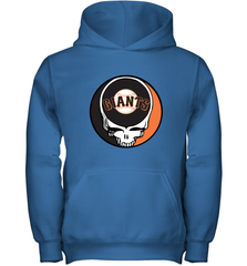 San Francisco Giants Grateful Dead Baseball Steal Your Face MLB Youth Hooded Sweatshirt Youth Hooded Sweatshirt - globaltrendtees