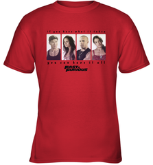 Fast & Furious You Can Have It All Group Shot Panels Black Youth T-Shirt Youth T-Shirt - globaltrendtees