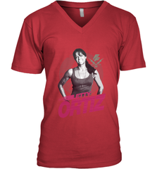 Fast & Furious Letty Ortiz Smiling Portrait Men's V-Neck T-Shirt Men's V-Neck T-Shirt - globaltrendtees