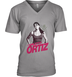 Fast & Furious Letty Ortiz Smiling Portrait Men's V-Neck T-Shirt