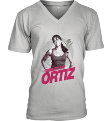 Fast & Furious Letty Ortiz Smiling Portrait Men's V-Neck T-Shirt