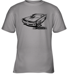 Fast & Furious Dom's Charger with Engine Youth T-Shirt