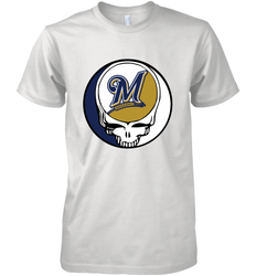 Milwaukee Brewers Grateful Dead Baseball Steal Your Face MLB Men's Premium T-Shirt