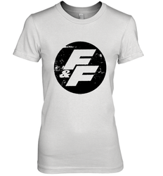 Fast and Furious Distressed Circle Logo Women's Premium T-Shirt