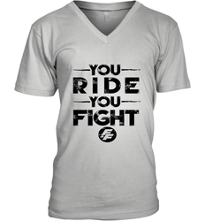 Fast & Furious You Ride You Fight Word Stack Men's V-Neck T-Shirt