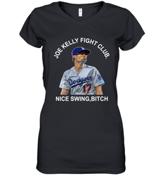 Joe Kelly Fight Club Nice Swing Bitch Womens V-Neck T-Shirt