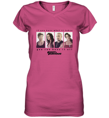 Fast & Furious You Can Have It All Group Shot Panels Black Women's V-Neck T-Shirt Women's V-Neck T-Shirt - globaltrendtees