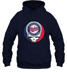 Minnesota Twins Grateful Dead Baseball Steal Your Face MLB Hooded Sweatshirt