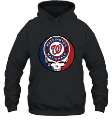 Washington Nationals Grateful Dead Baseball Steal Your Face MLB Hooded Sweatshirt