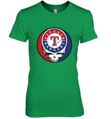 Texas Rangers Grateful Dead Baseball Steal Your Face MLB Women's Premium T-Shirt Women's Premium T-Shirt - globaltrendtees