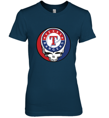 Texas Rangers Grateful Dead Baseball Steal Your Face MLB Women's Premium T-Shirt Women's Premium T-Shirt - globaltrendtees