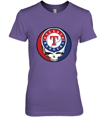 Texas Rangers Grateful Dead Baseball Steal Your Face MLB Women's Premium T-Shirt Women's Premium T-Shirt - globaltrendtees
