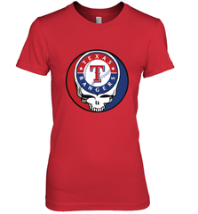 Texas Rangers Grateful Dead Baseball Steal Your Face MLB Women's Premium T-Shirt Women's Premium T-Shirt - globaltrendtees