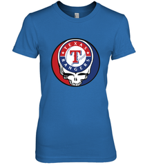 Texas Rangers Grateful Dead Baseball Steal Your Face MLB Women's Premium T-Shirt Women's Premium T-Shirt - globaltrendtees
