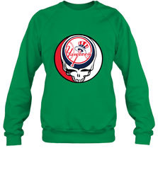New York Yankees Grateful Dead Baseball Steal Your Face MLB Crewneck Sweatshirt Crewneck Sweatshirt - globaltrendtees
