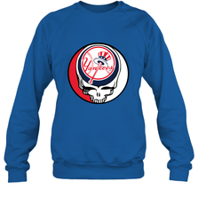 New York Yankees Grateful Dead Baseball Steal Your Face MLB Crewneck Sweatshirt Crewneck Sweatshirt - globaltrendtees