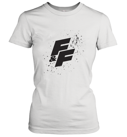 Fast & Furious Paint Splatter Bold Logo Women's T-Shirt Women's T-Shirt / White / S Women's T-Shirt - globaltrendtees