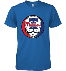 Philadelphia Phillies Grateful Dead Baseball Steal Your Face MLB Men's Premium T-Shirt Men's Premium T-Shirt - globaltrendtees