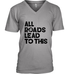 Fast & Furious Logo All Roads Lead To This Men's V-Neck T-Shirt