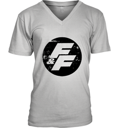 Fast and Furious Distressed Circle Logo Men's V-Neck T-Shirt