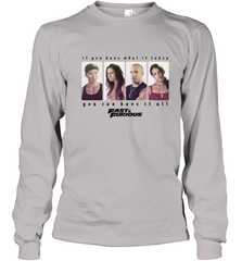 Fast & Furious You Can Have It All Group Shot Panels Black Youth Long Sleeve T-Shirt Youth Long Sleeve T-Shirt - globaltrendtees