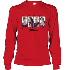 Fast & Furious You Can Have It All Group Shot Panels Black Youth Long Sleeve T-Shirt Youth Long Sleeve T-Shirt - globaltrendtees