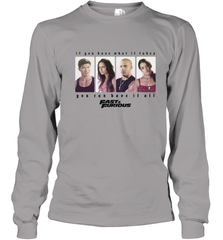 Fast & Furious You Can Have It All Group Shot Panels Black Youth Long Sleeve T-Shirt Youth Long Sleeve T-Shirt - globaltrendtees