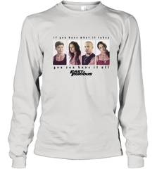 Fast & Furious You Can Have It All Group Shot Panels Black Youth Long Sleeve T-Shirt Youth Long Sleeve T-Shirt - globaltrendtees