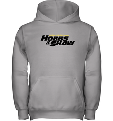 Fast & Furious Hobbs & Shaw Yellow And Black Movie Logo Youth Hooded Sweatshirt