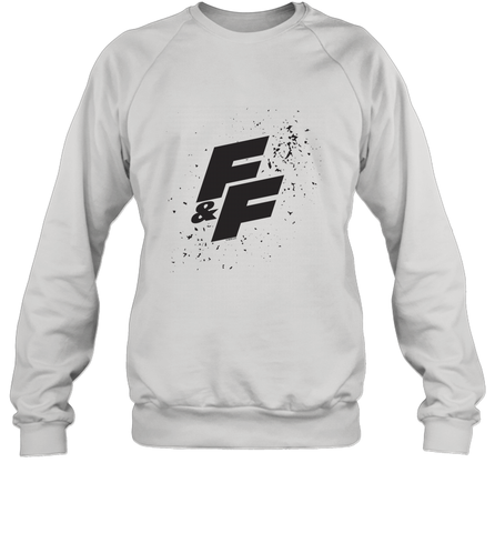 Fast & Furious Paint Splatter Bold Logo Crewneck Sweatshirt Crewneck Sweatshirt / White / S Crewneck Sweatshirt - globaltrendtees