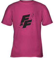 Fast & Furious Paint Splatter Bold Logo Youth T-Shirt Youth T-Shirt - globaltrendtees