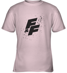 Fast & Furious Paint Splatter Bold Logo Youth T-Shirt Youth T-Shirt - globaltrendtees