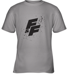 Fast & Furious Paint Splatter Bold Logo Youth T-Shirt Youth T-Shirt - globaltrendtees