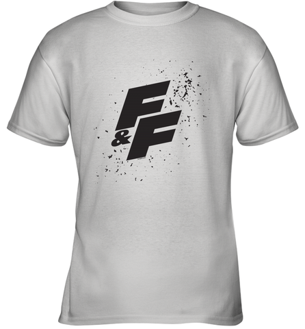 Fast & Furious Paint Splatter Bold Logo Youth T-Shirt Youth T-Shirt / White / XS Youth T-Shirt - globaltrendtees