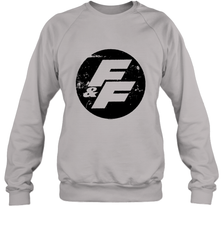 Fast and Furious Distressed Circle Logo Crewneck Sweatshirt Crewneck Sweatshirt - globaltrendtees