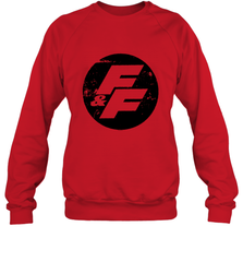 Fast and Furious Distressed Circle Logo Crewneck Sweatshirt Crewneck Sweatshirt - globaltrendtees
